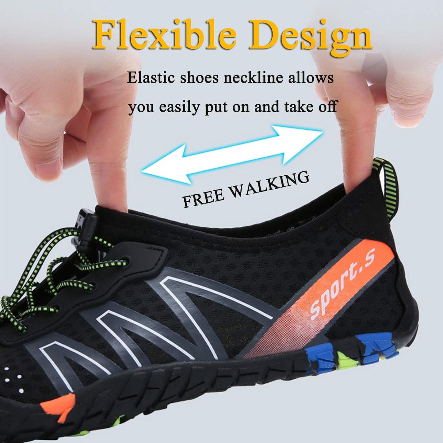 Men's and Women's Barefoot Water Shoes for Indoor/Outdoor Activities: Quick-Dry