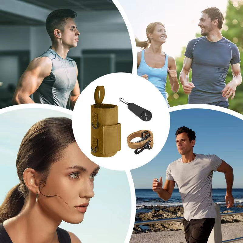 Portable Magnetic Water Bottle Bag Non Slip Magnetic Gym , Water Bottle Carrier Holder