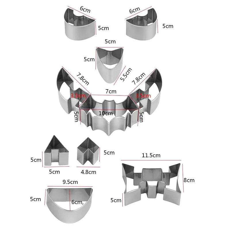 Halloween Stainless Steel Cookies Cutters 