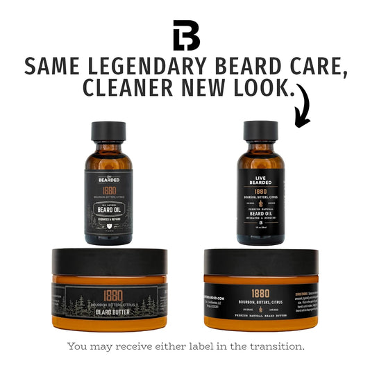 Live Bearded Beard Oil and Butter Grooming Kit 