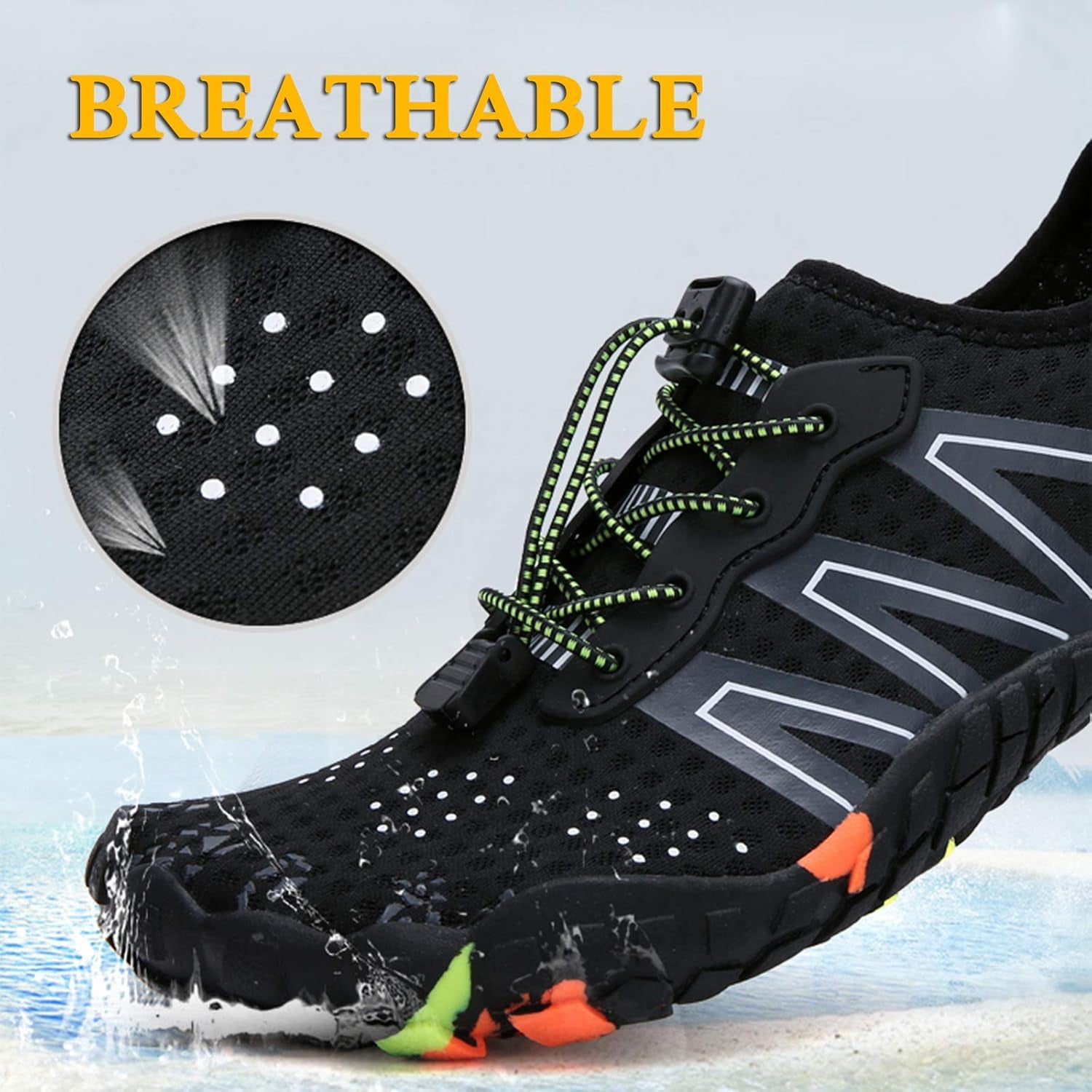 Men's and Women's Barefoot Water Shoes for Indoor/Outdoor Activities: Quick-Dry