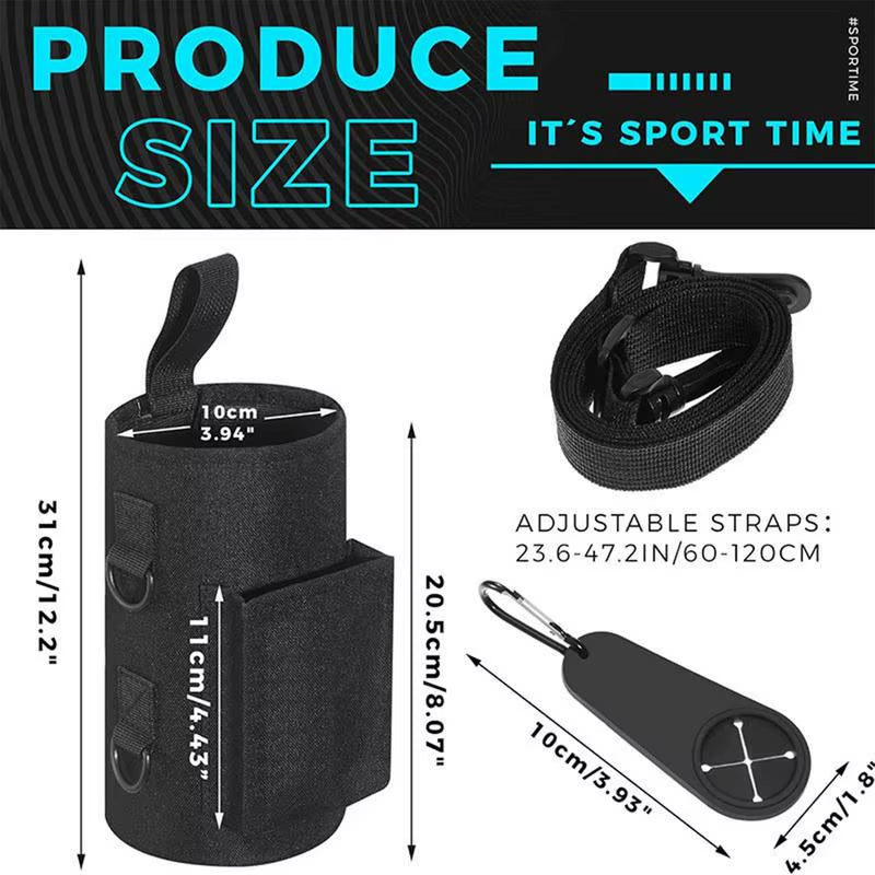 Portable Magnetic Water Bottle Bag Non Slip Magnetic Gym , Water Bottle Carrier Holder 