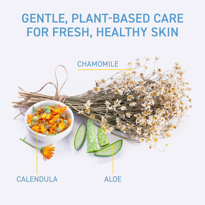 Kids Gentle Face Wipes – Daily Cleansing & Hydrating Wipes for Preteens & Teens & Adults – Soothing Chamomile & Calendula – Sulfate & Paraben-Free – 30 Count