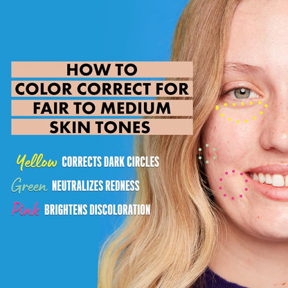  MAKEUP Pro Fix Stick Correcting Concealer, Buildable Medium Coverage Concealer Stick - Green