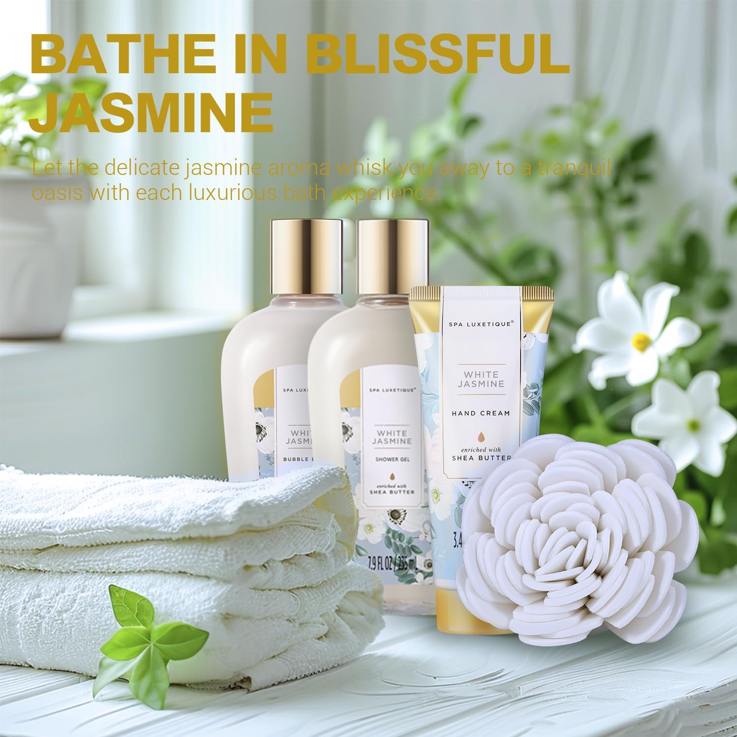 Spa Luxetique Spa Gift Baskets for Women - Gift Set for Women,15Pcs Luxury Relaxing Spa Kit with Bath Bombs, Birthday Gifts Body and Bath Set