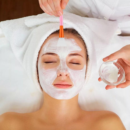 4 Pcs Silicone Face Mask Brush Applicator, for Applying Skin Care Products Skincare Supplies Tool for Face Mask Eye Mask Body Lotion Makeup Brushes and Tools