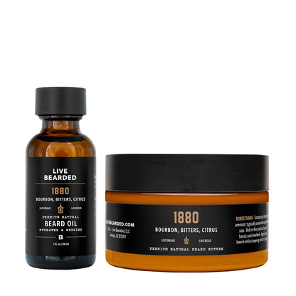 Live Bearded Beard Oil and Butter Grooming Kit 