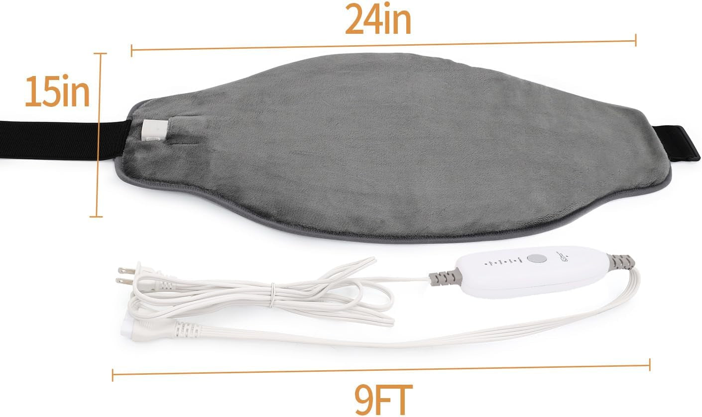 Heating Pad for Back,Saroo Electric Heating Pads for Pain Relief with 4 Heat Settings