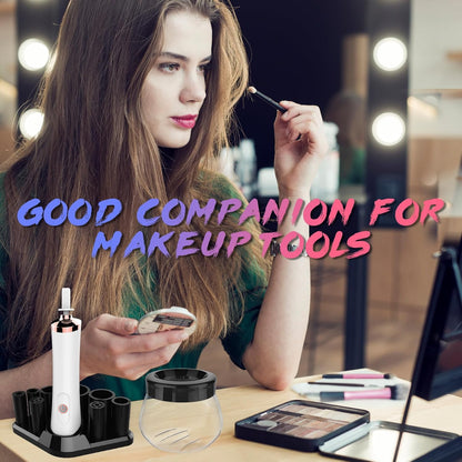 Makeup Brush Cleaner Machine - Super Fast Makeup Brush Cleaner and Dryer - Automatic Brush Cleaner Tool Suit for Most Makeup Brush Sizes