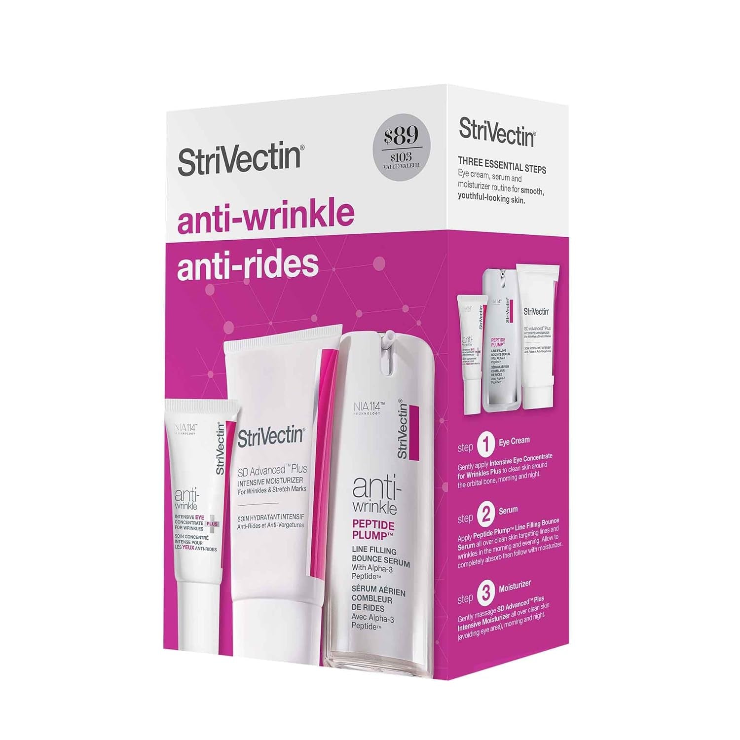 Anti-Wrinkle Face Creams and Serums,Peptides for Firm Skin, Less Wrinkles & Fine Lines & Targets Crow'S Feet