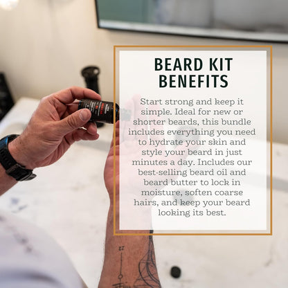 Live Bearded Beard Oil and Butter Grooming Kit 