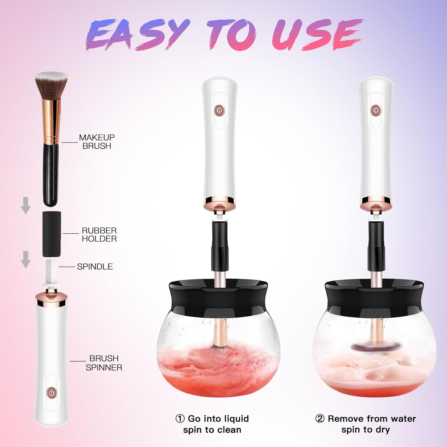 Makeup Brush Cleaner and Dryer Machine 
