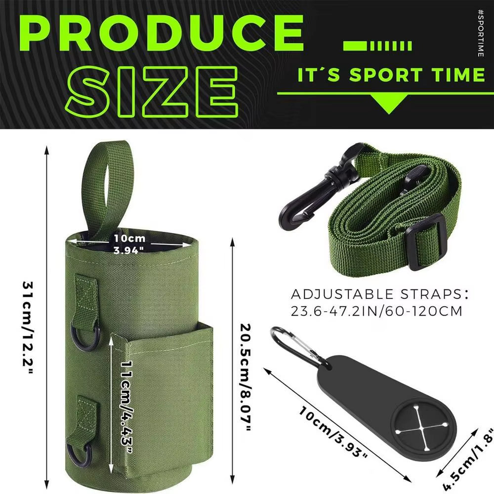 Portable Magnetic Water Bottle Bag Non Slip Magnetic Gym , Water Bottle Carrier Holder 