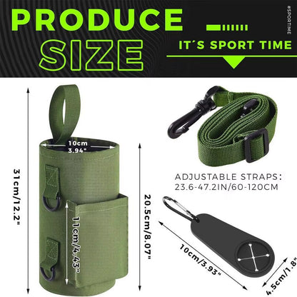 Portable Magnetic Water Bottle Bag Non Slip Magnetic Gym , Water Bottle Carrier Holder 