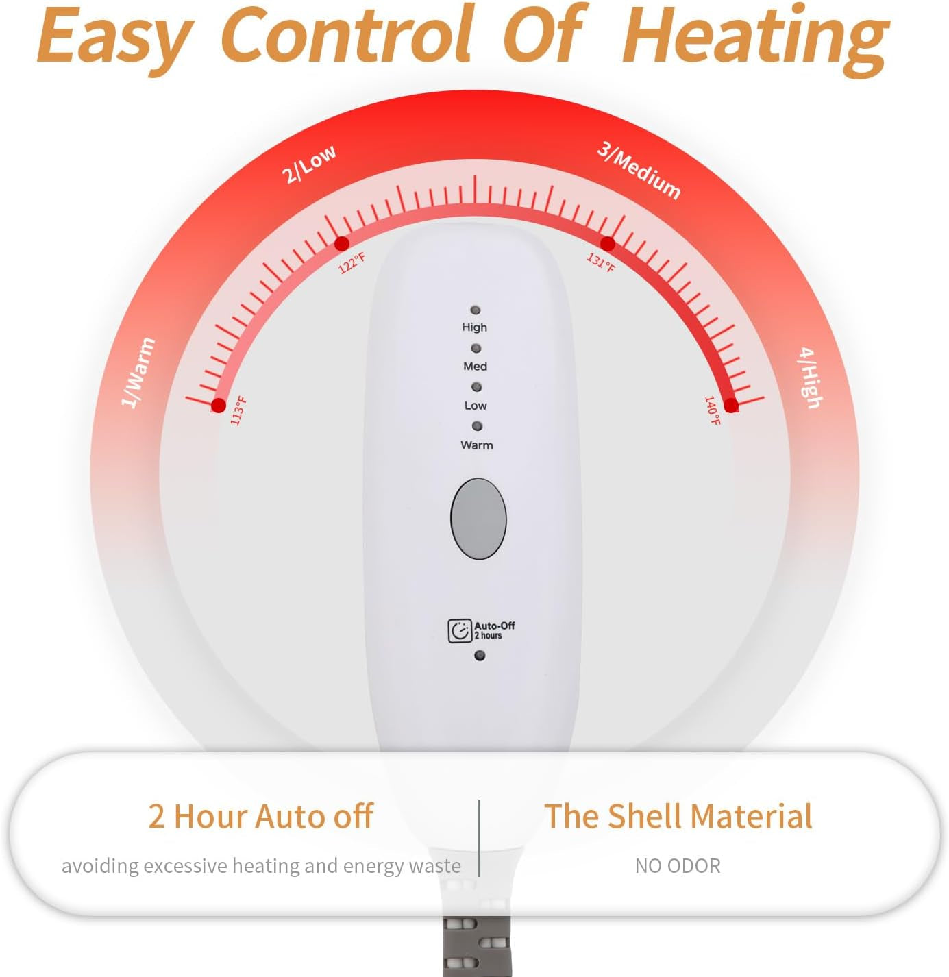 Heating Pad for Back,Saroo Electric Heating Pads for Pain Relief with 4 Heat Settings