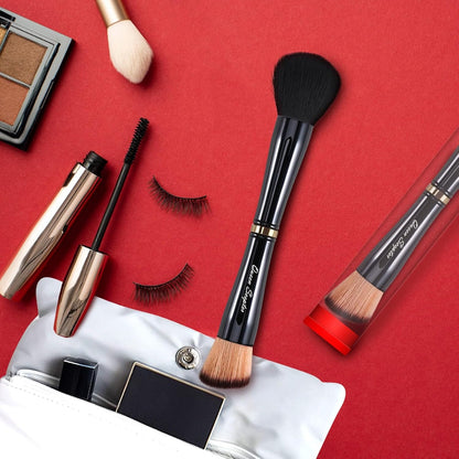 4 in 1 Professional Liquid Foundation Makeup Brush Set,Travel Makeup Set with Case, for Liquid,Cream,Powder