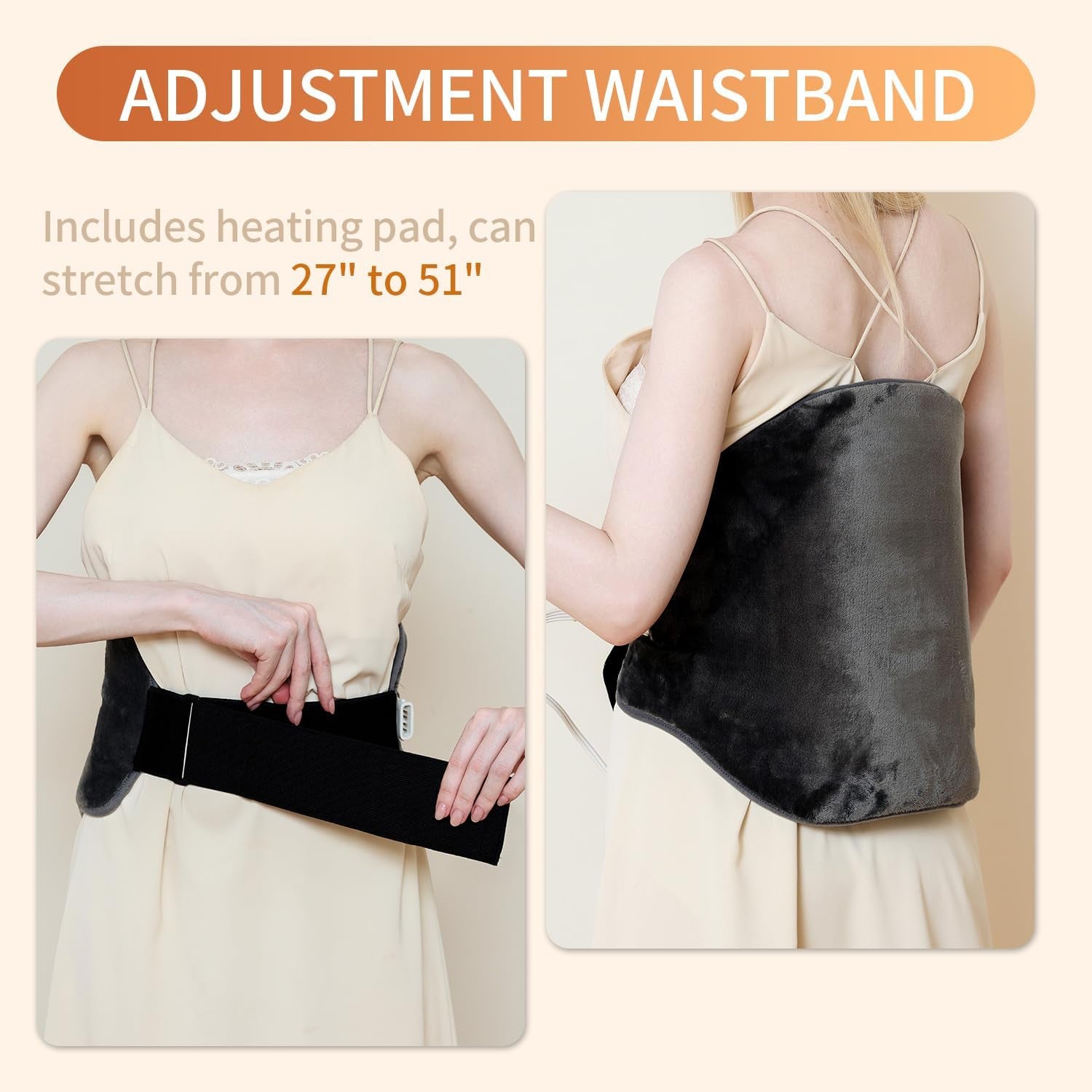 Heating Pad for Back,Saroo Electric Heating Pads for Pain Relief with 4 Heat Settings