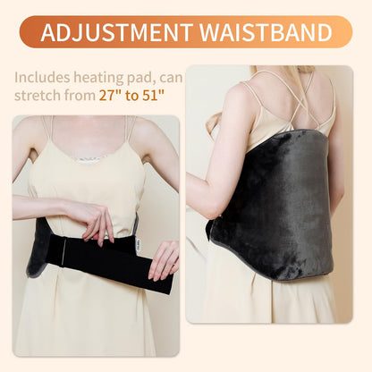 Heating Pad for Back,Saroo Electric Heating Pads for Pain Relief with 4 Heat Settings