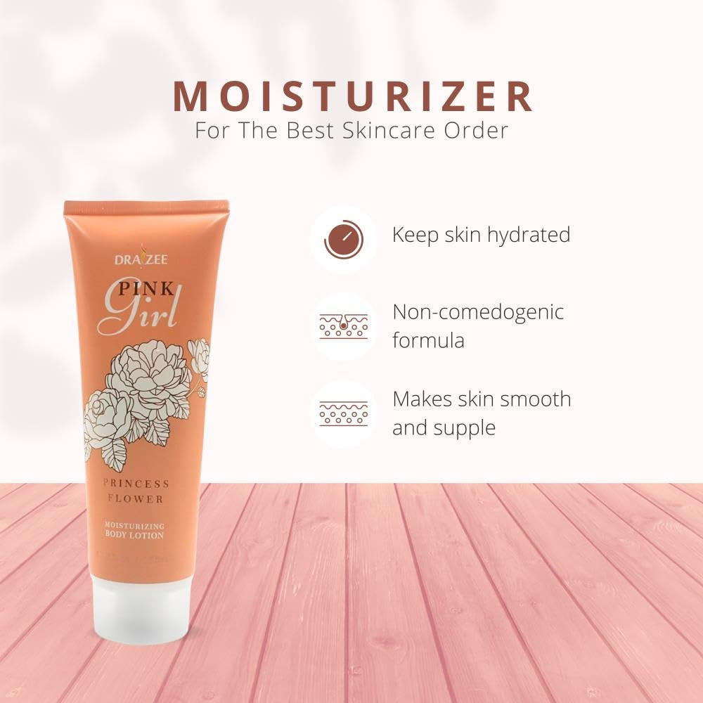 Draizee Luxury Spa Gift Baskets for Women-5 Pcs Princess Flower Scented Bath and Body Spa Set-Self Care Package, Gift for Mom-Bath Basket-Body Care Set for Girlfriend